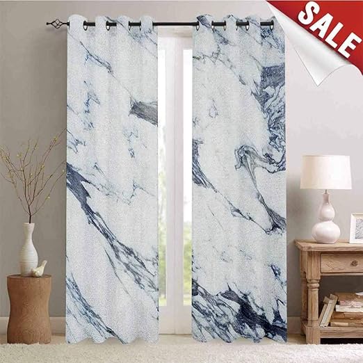 Amazon Com Hengshu Marble Room Darkening Wide Curtains Antique