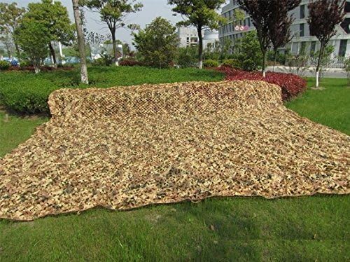 Woodland Desert Lightweight Camo Net,Hulorry Lightweight Camouflage Net Woodland Desert Camping Military Hunting Shooting Sunscreen Nets Desert Camo Net Sunscreen Netting 13.1ft x 16.4ft