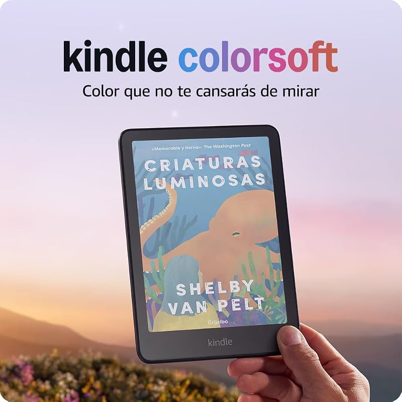 Novo Amazon Kindle Colorsoft: com 16GB de armazenamento, tela colorida e luz quente ajustável