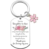 Uerifr Daughter In Law Gifts from Mother In Law Christmas Gifts for Daughter In Law Wedding Gift for Women Cute Flower Keychain for for Women Birthday Engagement Mothers Day for Her