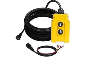 ECO-WORTHY 4 Wire Dump Trailer Remote Control Switch for Hydraulic Pump 12V DC for Lift Winch Dump Bed