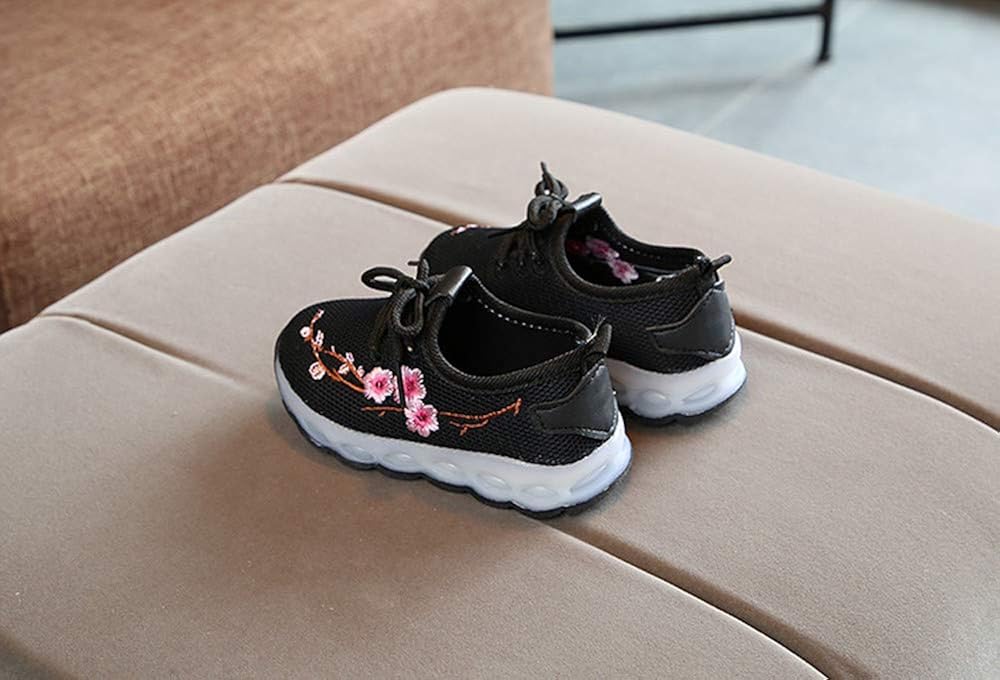 Robemon Enfants Bebe Garcons Filles Broderie Fleur Courir Led Lumineux Chaussures Sneakers Kitchenettes Gros Electromenager Ram Mount Co Uk