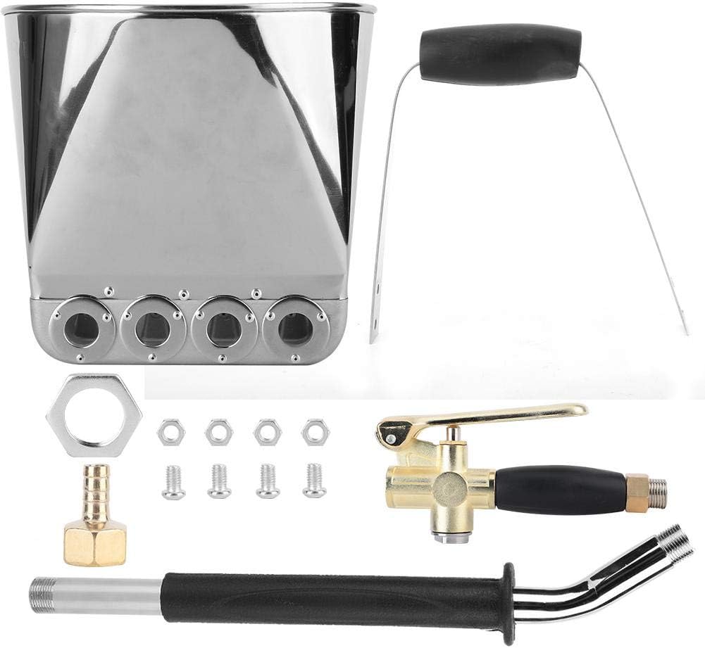 4 Jet Stucco Sprayer Cement Plaster Sprayer Air Stucco Sprayer Plaster Hopper Gun