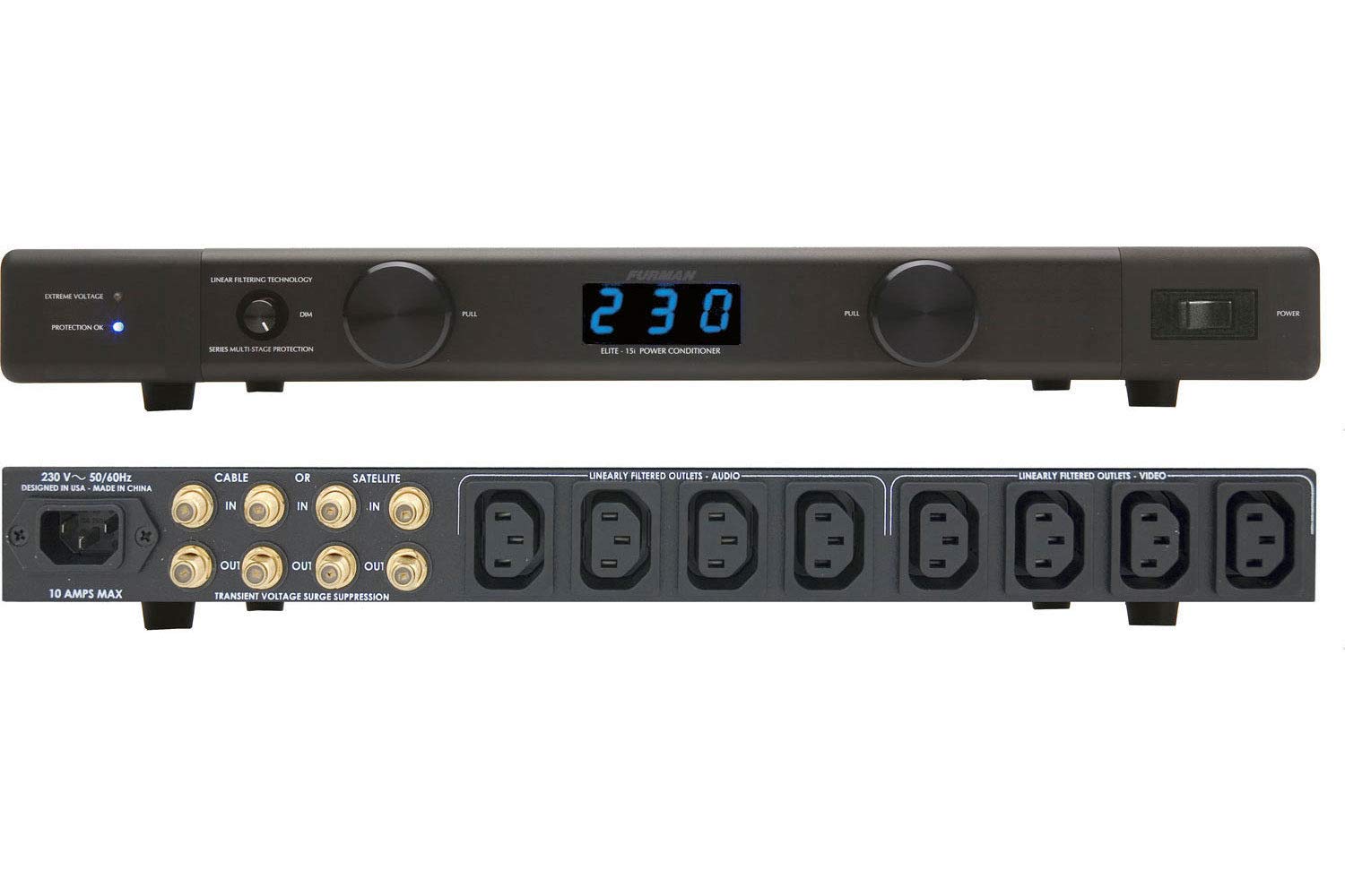 Furman ELITE-10 E I 10A Home Theater Power Conditioner, 230V