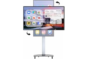 HUSHIDA 43″ Smart Board 1080P Interactive TV & Huge Tablet Android 13 & 8G RAM+128G Storage Screen Mirroring for Live Streaming All in One Digital Whiteboard for Home Classroom and Business Meeting with Stand