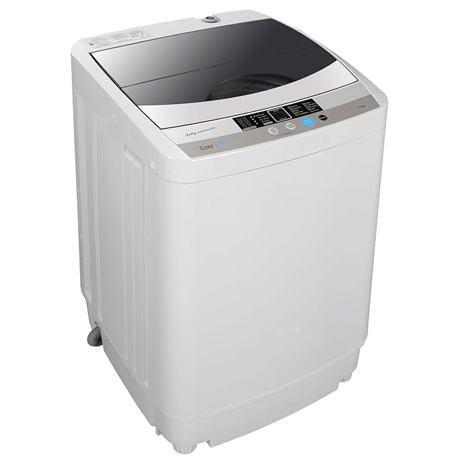 ZENSTYLE Full-Automatic Mini Multifunctional Washing Machine Portable Compact Design 10 LB Top Load Laundry Washer/Spinner w/Drain Pump, 5.74 FT Power Cord, 6.57 FT Inlet Hose best top-loading washer