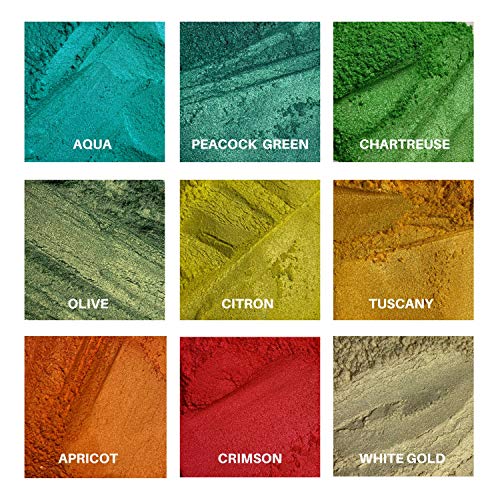 5 Brilliant+Mica+Powder+Non+Toxic+Multicolor