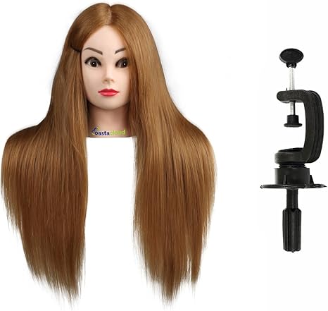 Coastacloud Tete D Apprentissage Tete A Coiffer Tete De Poupee Coiffure Tressage Cosmetologie Mannequin Head Outils De Coupe 56cm 80 Vrais Cheveux Amazon Fr Hygiasne Et Soins Du Corps