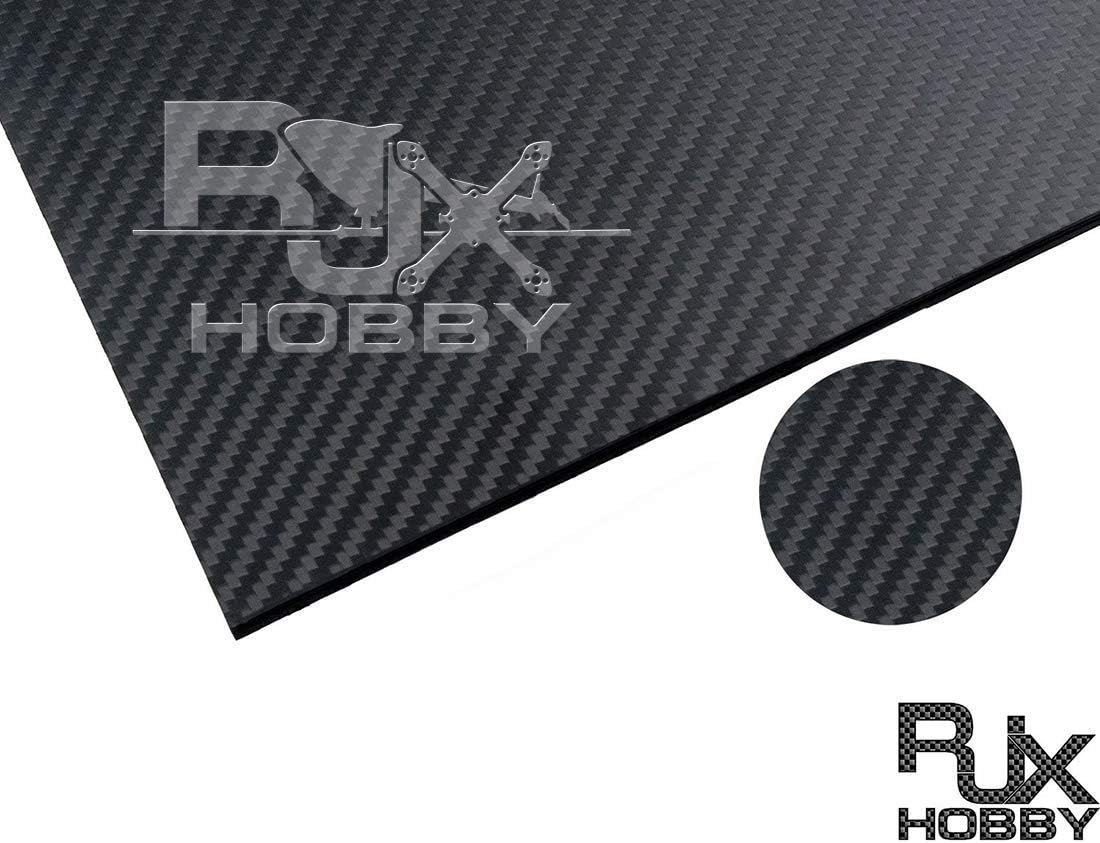 RJX 500X400X9.0MM 100% 3K Full Full Carbon Fiber Plate Sheet 9.0mm Thickness (Twill, Matte Surface)