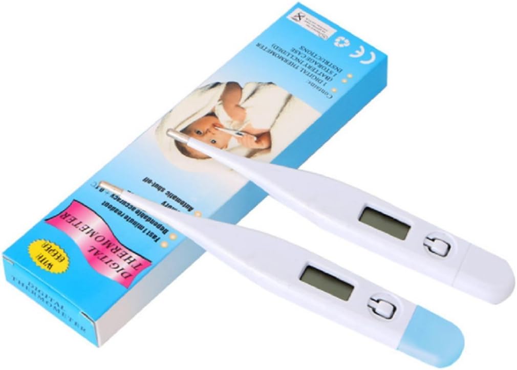 Baby Child Medical Digital LCD Adult Underarm Oral Body Fever Alarm Thermometer