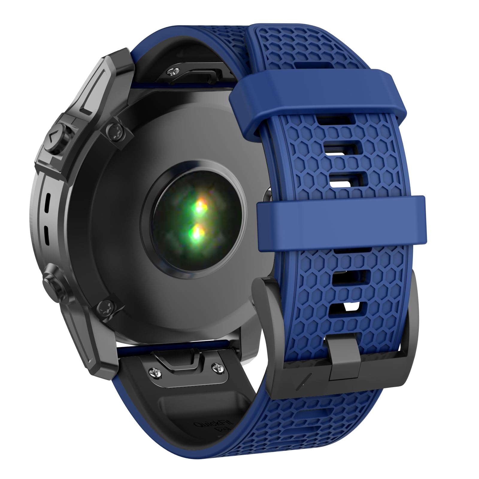 MYSNBKN 26 mm Quick Fit Strap for Fenix 8 51 mm/Fenix 7X/Fenix 6X/Fenix 6X Pro/Fenix 5X/Fenix 5X Plus/Fenix 3/Fenix 3 HR, Soft Silicone Replacement Band