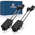 D-Lumina H4 9003 LED Canbus Decoder Anti Flicker Harness, Resistor Decoders Error Free, Computer Warning Canceller Capacitors, Pack of 2