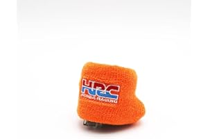 LYXMTBK Motorcycle Brake Oil Reservoir Sock Fluid Tank Cup Cover Cuff Sleeve for Honda CBR1000RR 900RR 600RR 500R 250R HRC,Orange