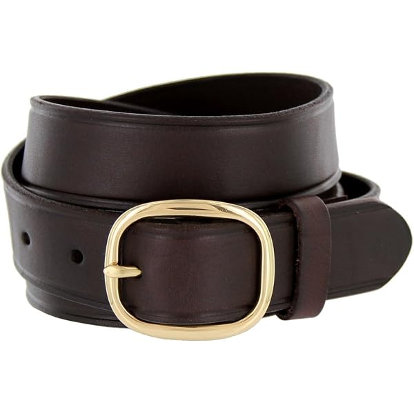 Belts.com Full Leather Work Uniform Belt with Rounded Buckle  display picture 1