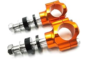 OTOM Motorcycle Handlebar Clamp CNC Aluminum Alloy Bar Clamps 28mm or 1 1/8" For FE FC WR KXF WR CRF HandleBar Riser (Orange, 10mm)