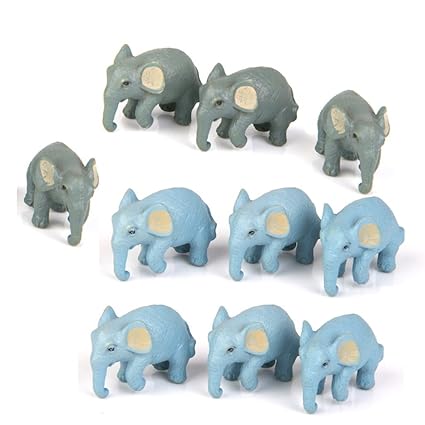 Generic 10pcs Miniature Dollhouse Bonsai Fairy Garden Micro Landscape Elephant Decor
