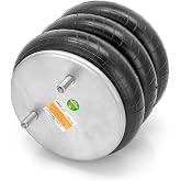 Torque Triple Convoluted Air Spring Bag Replaces Firestone 8042 TR8042 | W01-358-8042 Hendrickson 1015 SAF Holland 905-57-236 3B12-322 Heavy Duty Truck Semi Trailer Lobe Pneumatic Bellows Axle Part