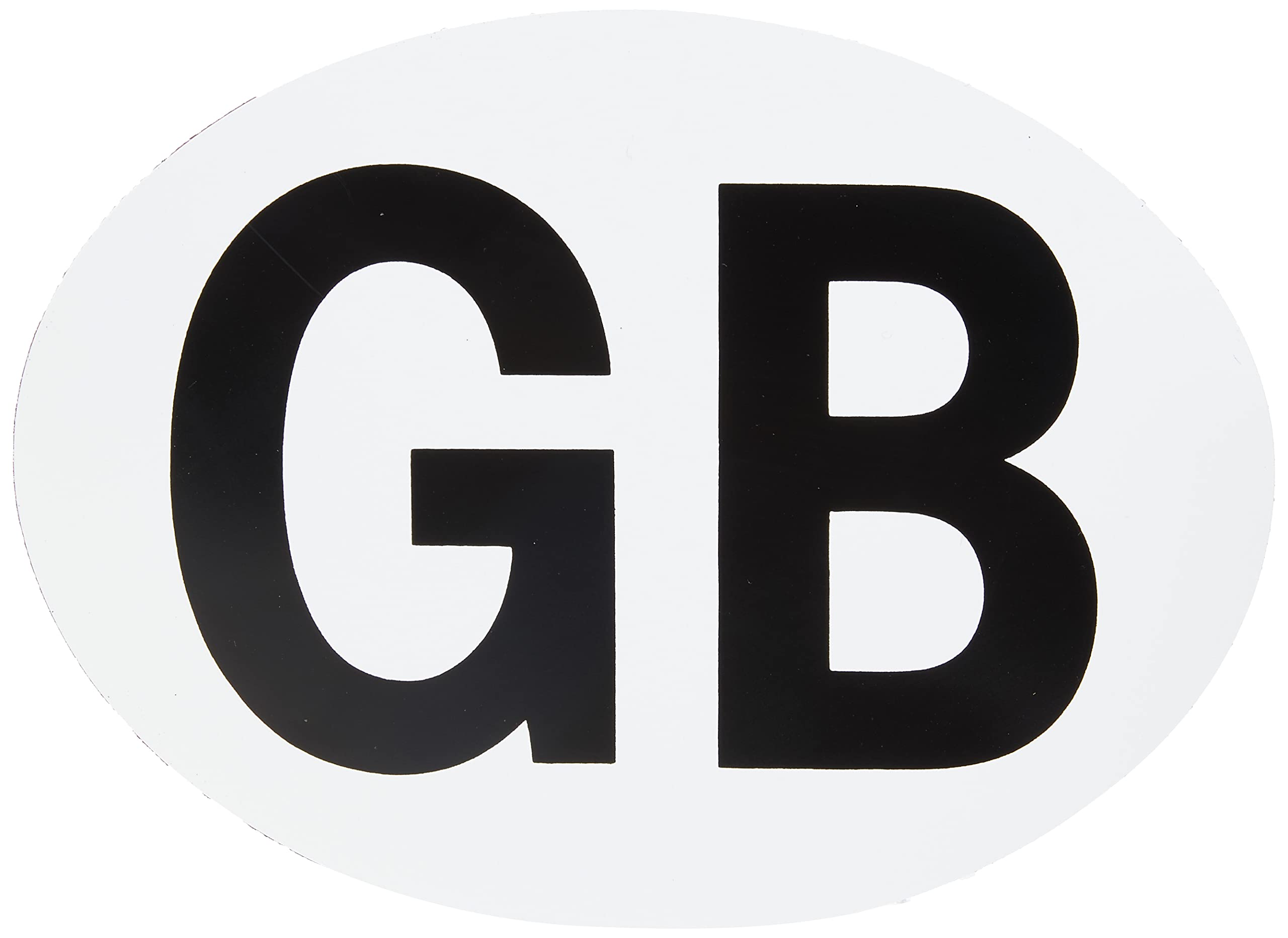 AA GB Plate AA0101 - Large Magnetic Temporary Oval PVC Badge H134 mm W180 mm - EU Driving Law