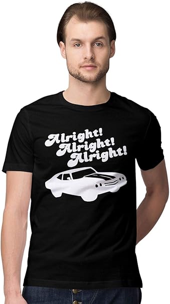 Blak Tee Herren Alright Alright Alright From Dazed And Confused By Matthew Mcconaughey Character David Wooderson T Shirt Xxl Amazon De Bekleidung