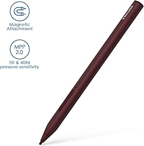 Renaisser Stylus Pen for Surface, Raphael 520 Magnetic Stylus Pen, 4096 Levels Pressure, Tilt & Palm Rejection, HB+H+2H Tips, Rechargeable, for Surface Pro/Go/Laptop/Book/Studio