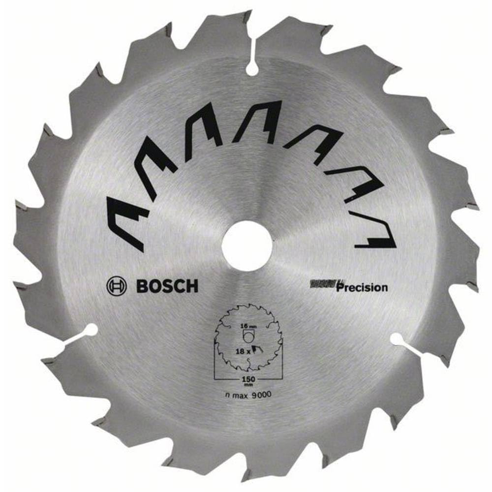 Bosch 1x Circular Saw Blade Precison (for Wood, Ø 150 x 1.5/0.85 x 16 mm, 18 Teeth, ATB, Accessories for Circular Saws)