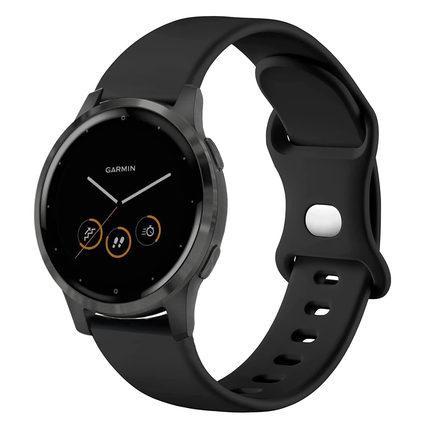 VELULYX Silicone Strap compatible with Garmin Venu 4 41mm/Venu 2S/3S/Vivomove 3S/Vivoactive 4S, 18mm sport strap for Fossil Gen 6/5E/3/4/Steel HR 36mm/ScanWatch 2 38mm