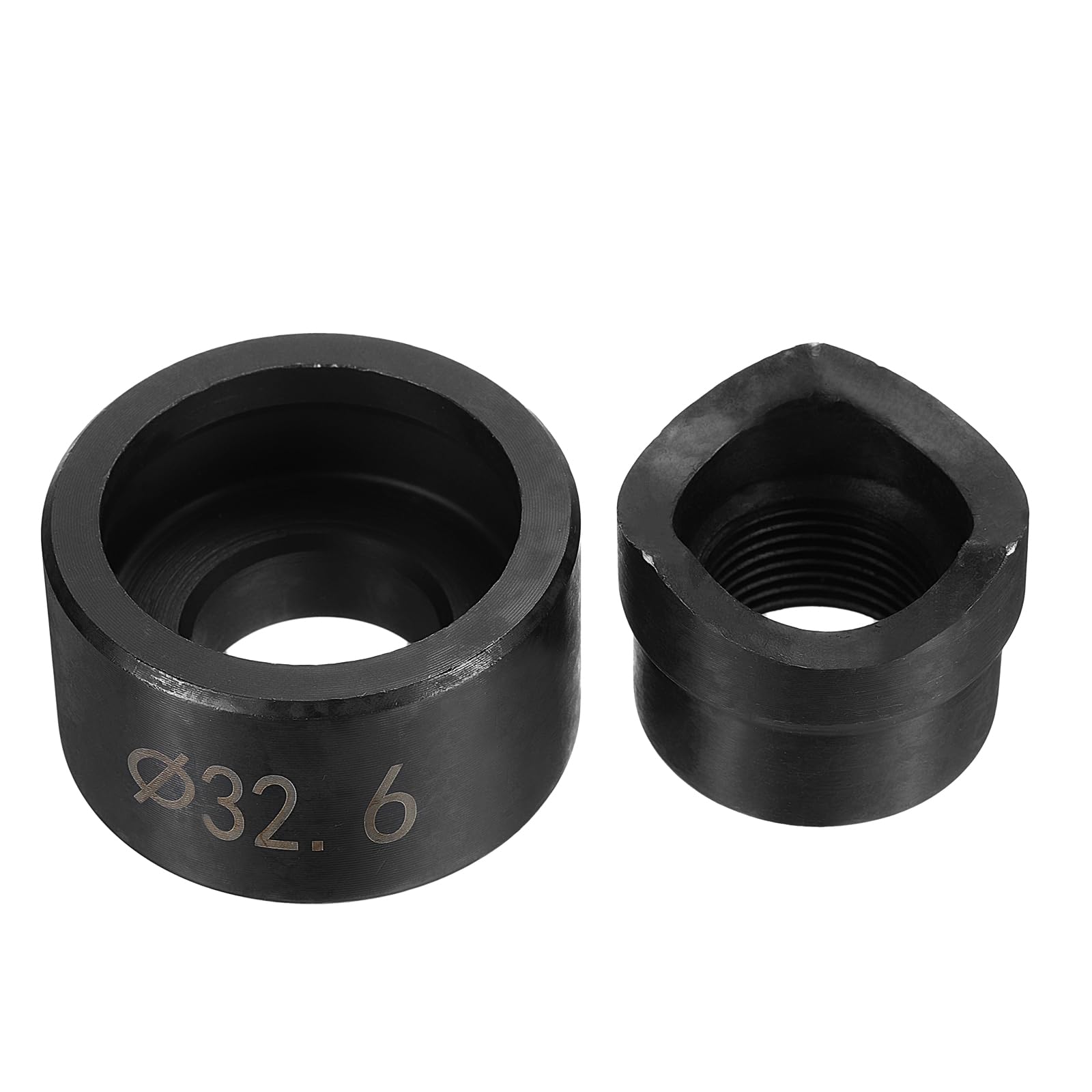 uxcell Conduit Punch and Die 32.6mm Chrome Steel Manual Knockout Punch Conduit Hole Cutter Set for Hydraulic Knock Out Driver