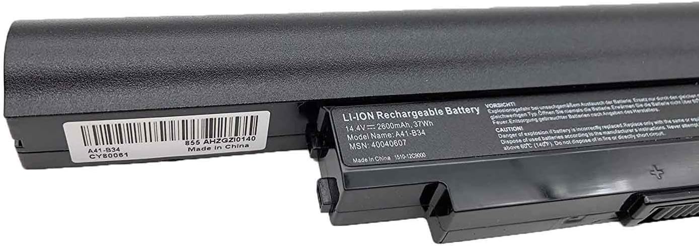 A41-B34 A32-B34 A31-C15 Laptop Battery Replacement for Haier S500 Medion Akoya S4209 S4211 S4213 S4216 S4217 S4611 S4613 E6237 E6241 P6643 P6647 K560 K56L K5 Tongfang Ruirui V550 Series(14.4V 37wh) - Image 4