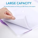 Thboxes 14 Pack A4 Punched Plastic Wallets Expandable Folders 7 Colors view 4