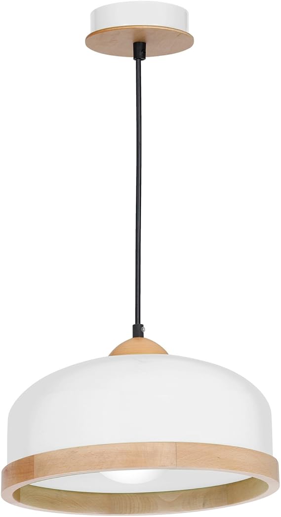 Hängelampe | Hängeleuchte | Deckenlampe 35cm | Holz | Höhenverstellbar