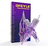 OFEYLE Tattoo Needles 10pcs Assorted Standard Size 5RS Disposable Tattoo Cartridge Needles with Membrane Round Shader Cartridges for Rotary Tattoo Pen Machine Gun Tattoo Supplies