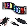 Timelux LED Matrix panel Bluetooth APP Control USB 5V Flexible LED Screen Scrolling Text Pattern Animation LED sign display for Car Windows, Shop, Bar and Entrance Sign.