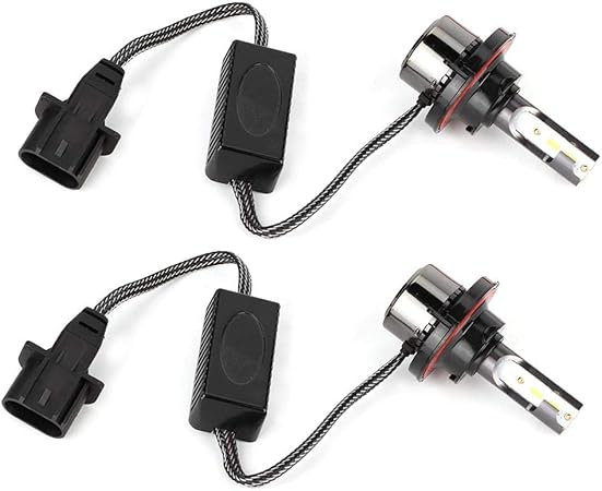 Amazon Kimiss Ledヘッドライト電球 2個明るいホワイトミニledヘッドライトオートランプ電球l8 H13 9006 60w 6000k Ledバルブ 車 バイク