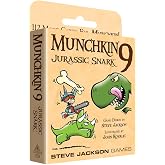 Steve Jackson Games Munchkin 9, Jurassic Snark Card Game Expansion | Adults, Kids, &amp; Family Game, Fantasy Adventure RPG, Ages 10+, 3-6 Players, Avg Play Time 120 Min, Steve Jackson Games