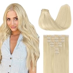 GOO GOO Clip in Hair Extensions Real Human