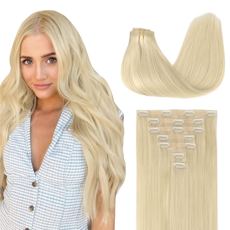GOO GOO Clip in Hair Extensions Real Human