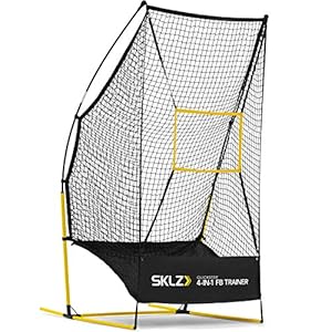 SKLZ Quickster 4-in-1 Multi-Skill Football Net for Pass, Punt, Kick and Snap Training
