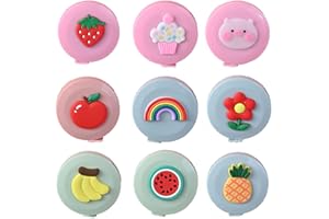 ELANE Tape Measure Package Includes 9 Cartoon Cute Mini Tape Measures for Body, Sewing, Cutting, Weight Loss Measurement (Col