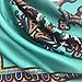 YOUR SMILE Blackish Green Silk Like Scarf Women's Fashion Pattern Large Square Satin Headscarf (147)