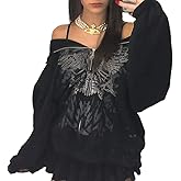 SOLILOQUY Women Zip Up Hoodie Y2k Vintage Graphic Oversized Hooded Sweatshirt Jacket Pullover Coats Harajuku Streetwear