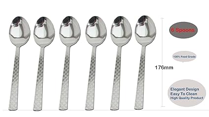 Arrison Stainless Steel 6Pc Spoon Set