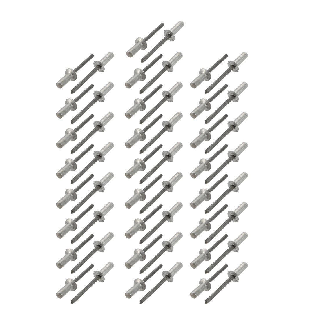 Sourcingmap 5mmx15mm Aluminum Countersunk Head Closed End Blind Rivets Fastener 50pcs