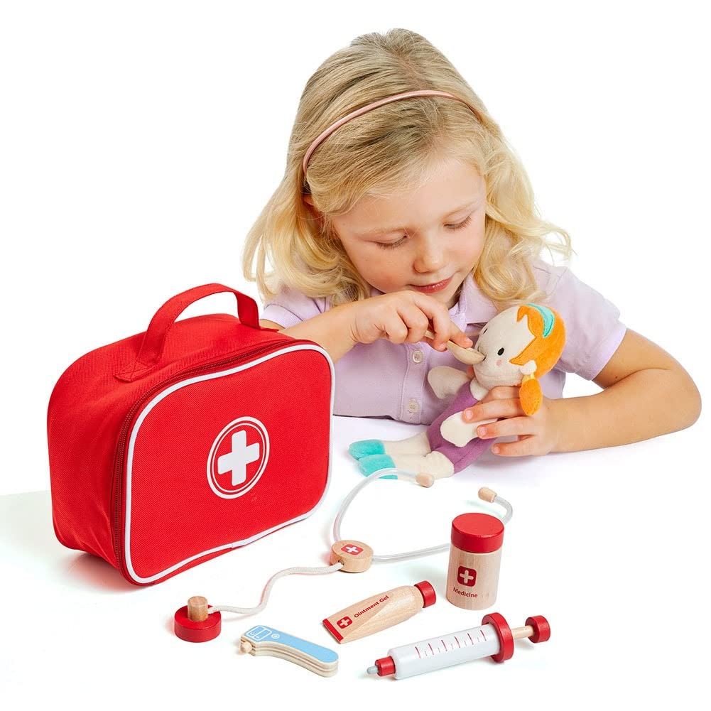 Molto Doctor Set, doctor's bag with wooden accessories