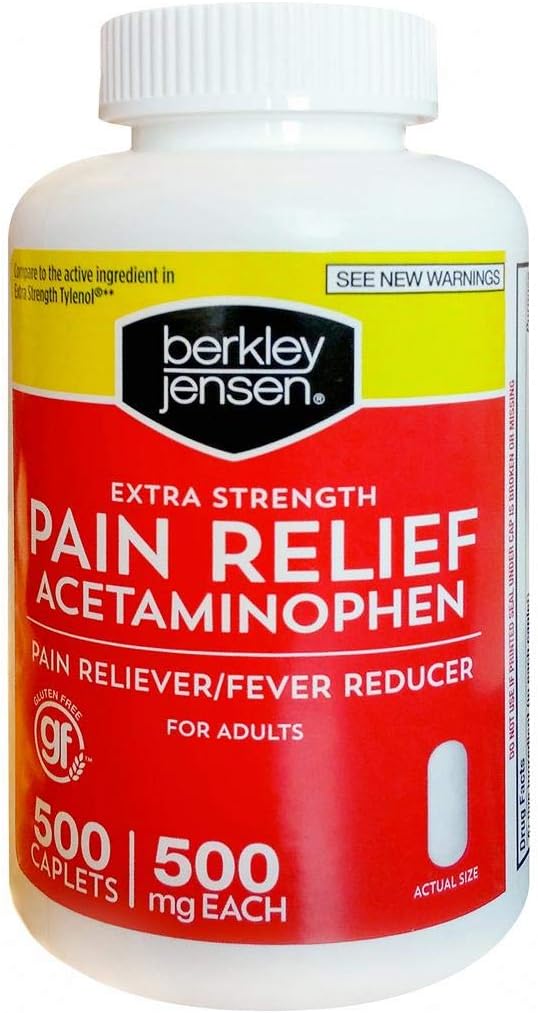 Berkley Jensen Extra Strength Pain Reliever, 500 ct: Health & Personal Care