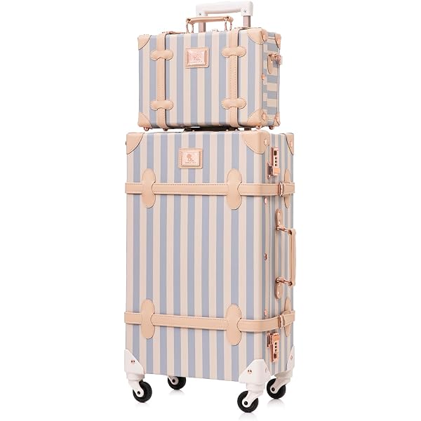 Amazon.com: UNIWALKER Vintage Suitcase Set for Women, 2 Piece