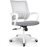 NEO CHAIR Office Desk Computer Chair Ergonomic Mesh Gaming Mid Back Seat with Comfy Lumbar Support Adjustable Height Swivel f