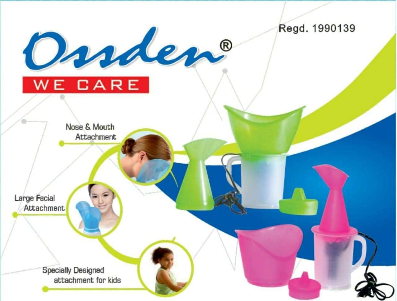 OSSDEN Face and Nose Facial Beauty Steam Vaporizer for Kids and Adults (Multicolour)