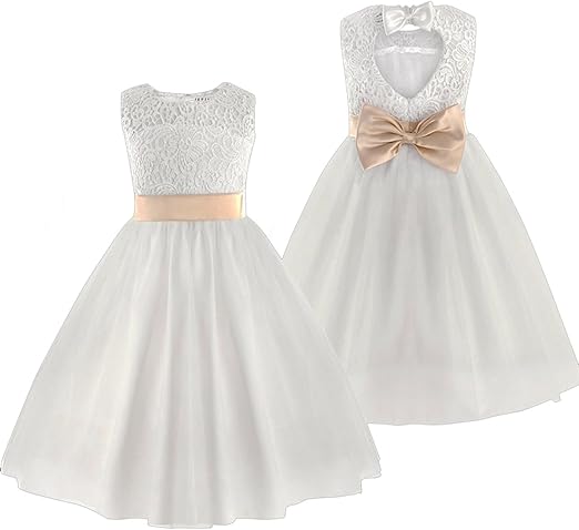 amazon little girl wedding dress