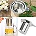 Fox Kitchen Stainless Steel Tea Infuser Set of 2 with Tea Scoop and Lid
