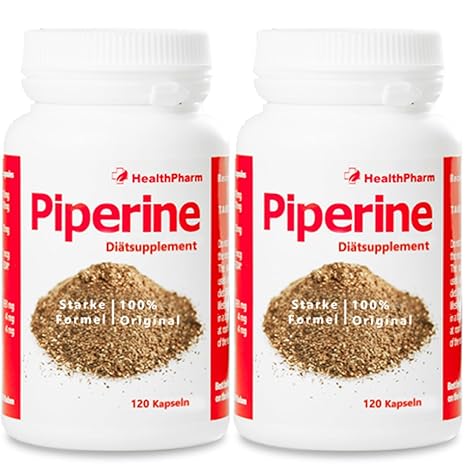 Piperine - Piperin 95% 20mg - 240 Kapseln - Gewichtsverlust - Abnehmen - Übergewicht - Fettverbrenner